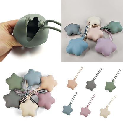 Psdndeww Star Shaped Silicone Pacifier Holder Case (photo 2)