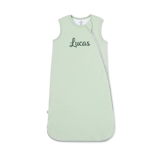 SWaddle AN Personalized Unisex Zipper Sleep Sack, Custom Baby Name, Rayon Made from Bamboo, Gift Baby Shower