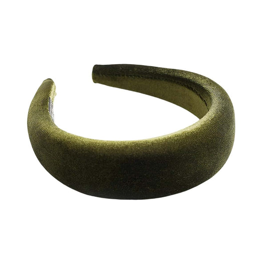 FACAILUO Pleuche Headband Lightweight Hair Accessory, Army Green