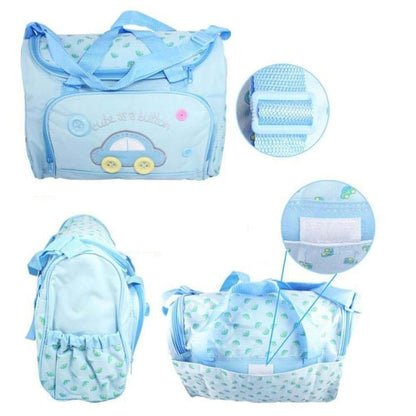 COOPHYA Waterproof Mummy Changing Bag Set, 4-in-1 Diaper Backpack, Grey
