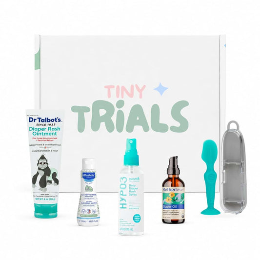 Diaper Rash Cream Variety Pack – 4 Trusted Brands + Silicone Applicator Brush – Mustela, Dr. Talbot's, Munchkin