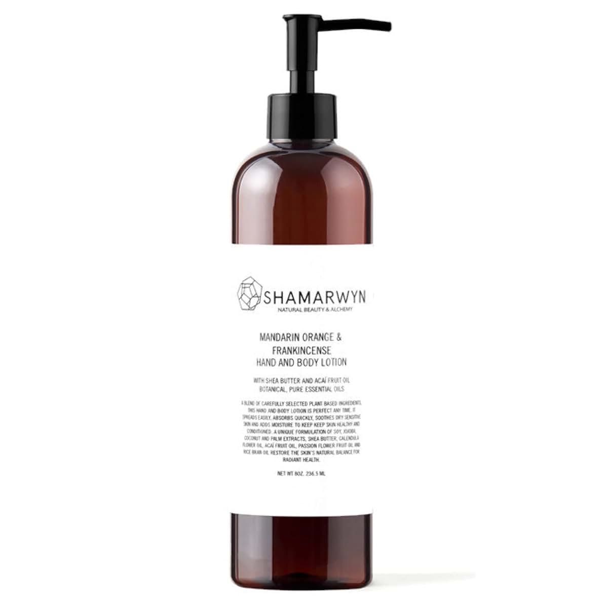 shamarwyn Hand & Body Lotion, Mandarin Orange & Frankincense, 8 oz