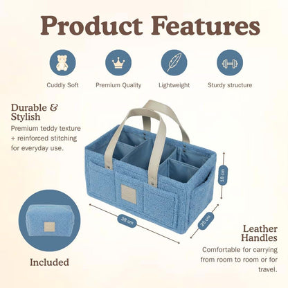 Snuggi Diaper Caddy Organizer for Portable Nursery Storage