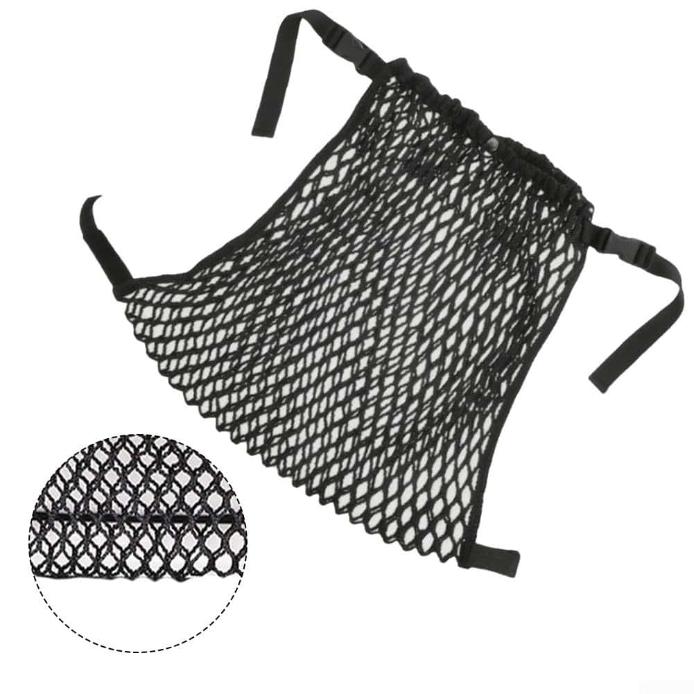AugustknowU Large Capacity Mesh Stroller Storage Bag With Adjustable Straps (photo 3)