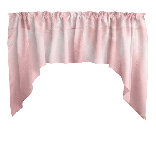 Zen Creative Designs Pink Solid Satin Swag Window Valance