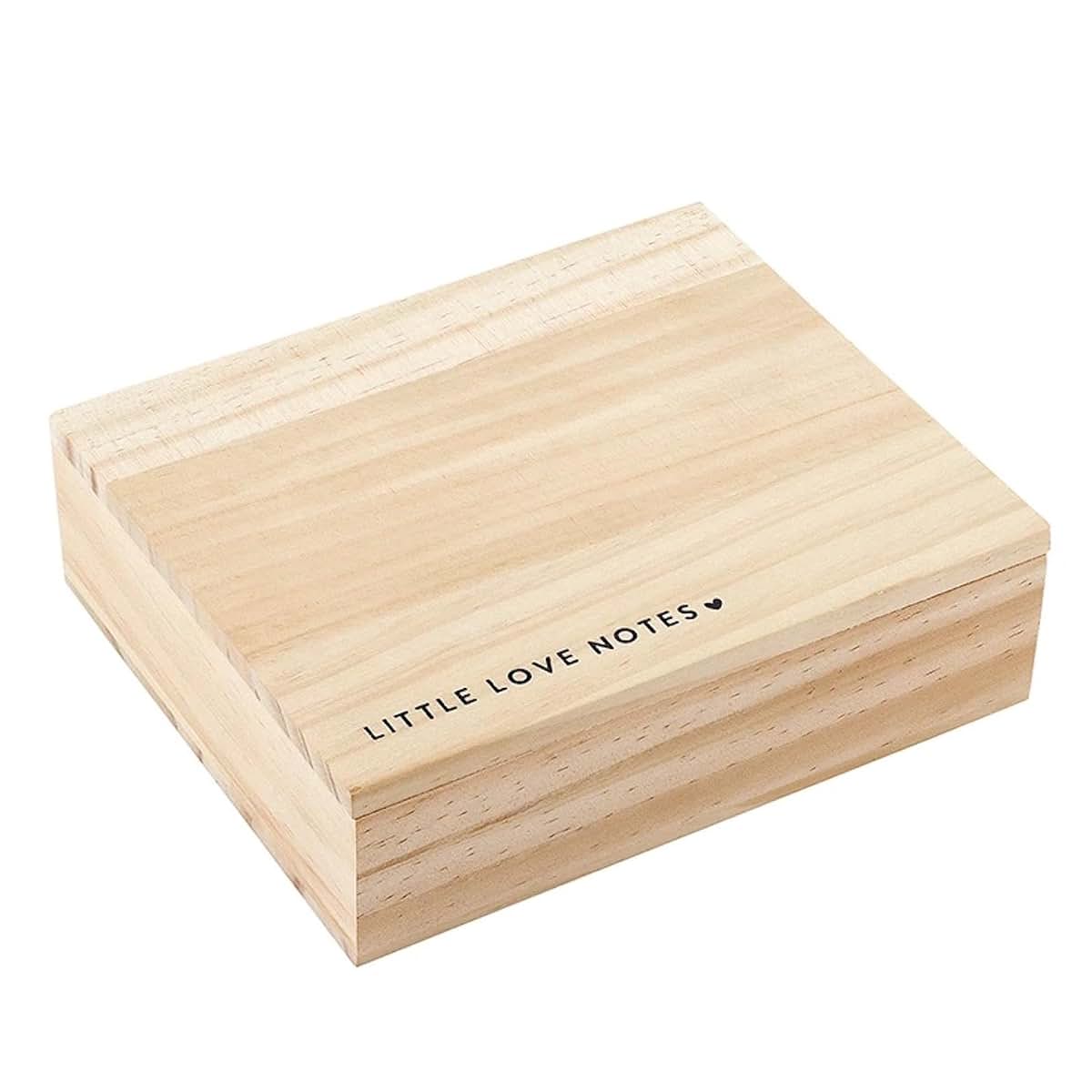 Stephan Baby Keepsake Box Little Love Notes Pine Wood Memory Case (photo 2)