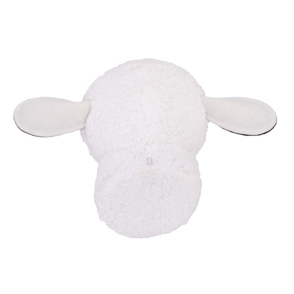 Nojo Plush Fleece Sheep Head Wall Decor for Nursery or Child's Room