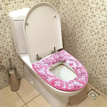 Monetais Toilet Seat Cushion Soft Zipper Cover Set (photo 3)