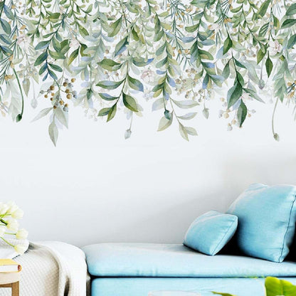 Amazon 3D Removable Hanging Green Leaves Wall Decor