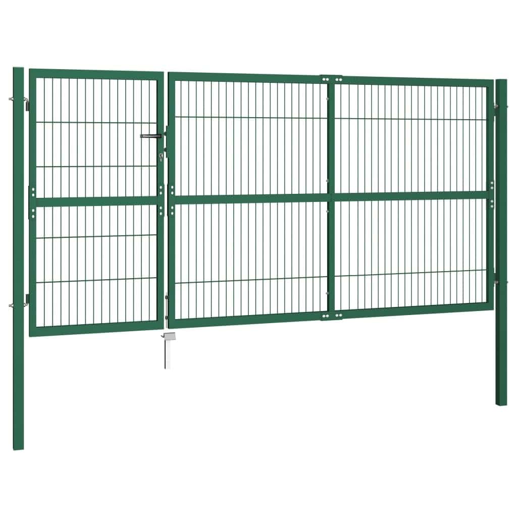 Teenpull Garden Fence Gate In Green Steel