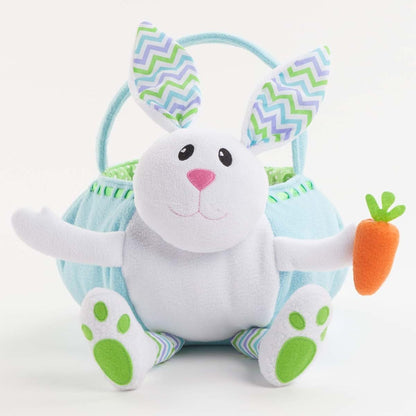 Personalized Planet Personalized Plush Easter Bunny Basket, Blue (photo 3)