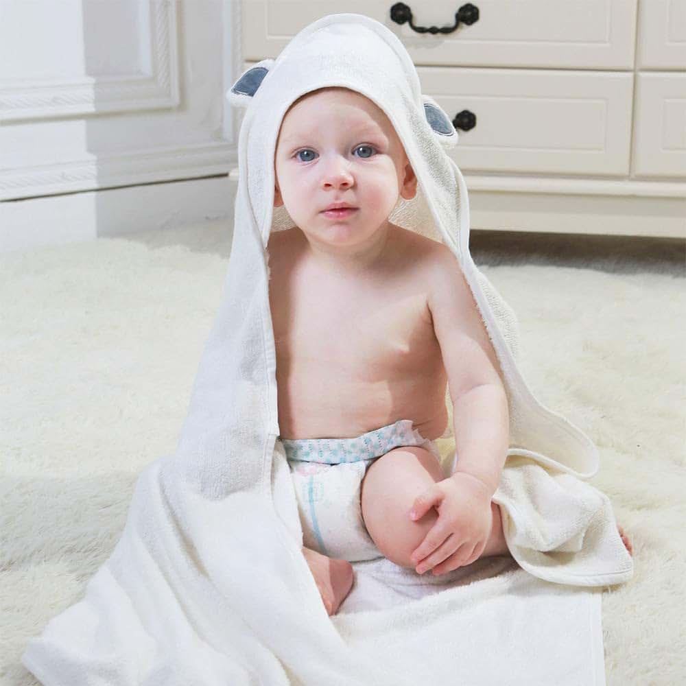 ZoikoM Personalized Embroidered Hooded Baby Towel with Cute Ears Baby Gift Embroidered Baby Bath Towel Baby Gift (photo 3)