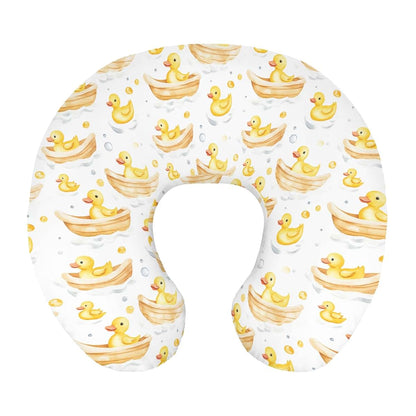 Wicbfdfv Cute Yellow Ducks Boats Nursing Pillow Cover