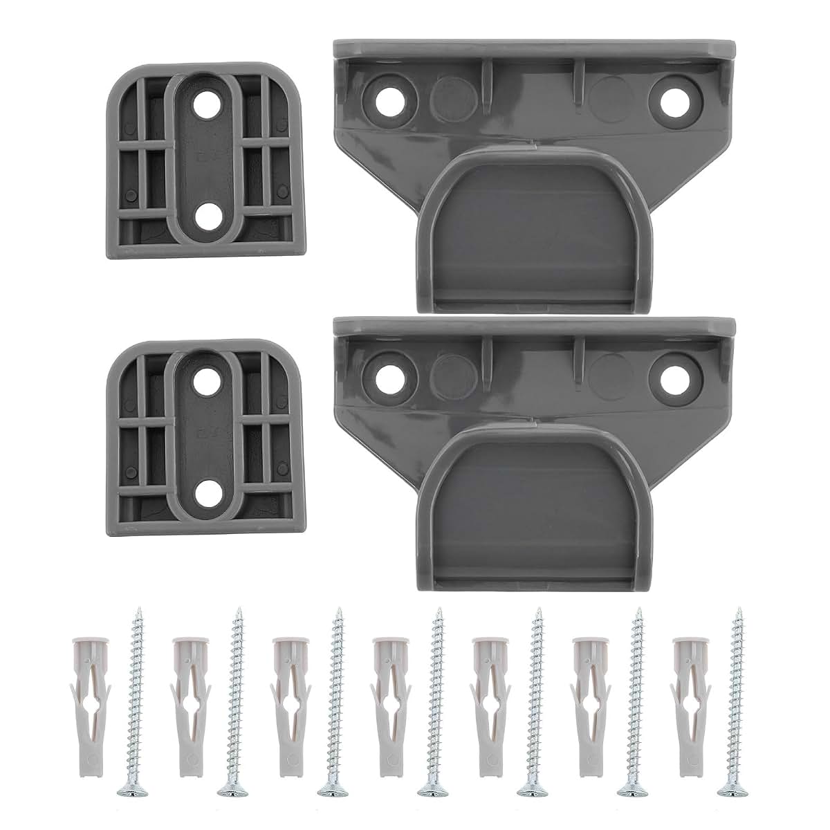 EXAOMBLE Retractable Gate Replacement Hardware Kit with Latches and Brackets