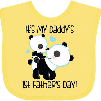 Inktastic My Daddy's 1st Father's Day Baby Bib