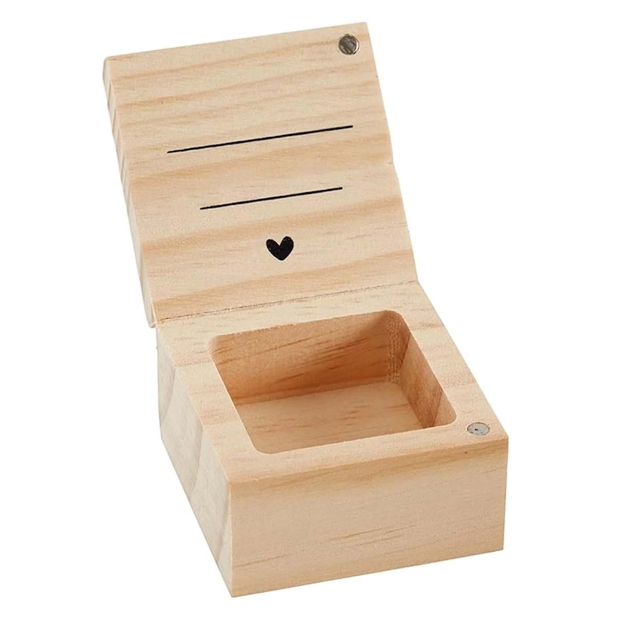 Stephan Baby Keepsake Box Pine Wood Memory Storage Case for First Infant Curl Gift, 2", My First Curl