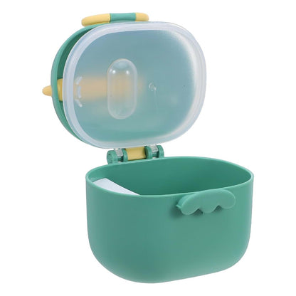 BabyOneStop Green PP Milk Powder Box with Spoon for Travel Formula Storage