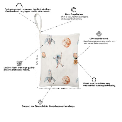 Maison Snuggle Baby Diaper Bag Organizer In Space Print (photo 3)