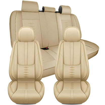 NCCLOVELY Car Seat Covers For Volvo XC60 Solid Beige 5-Seats Standard