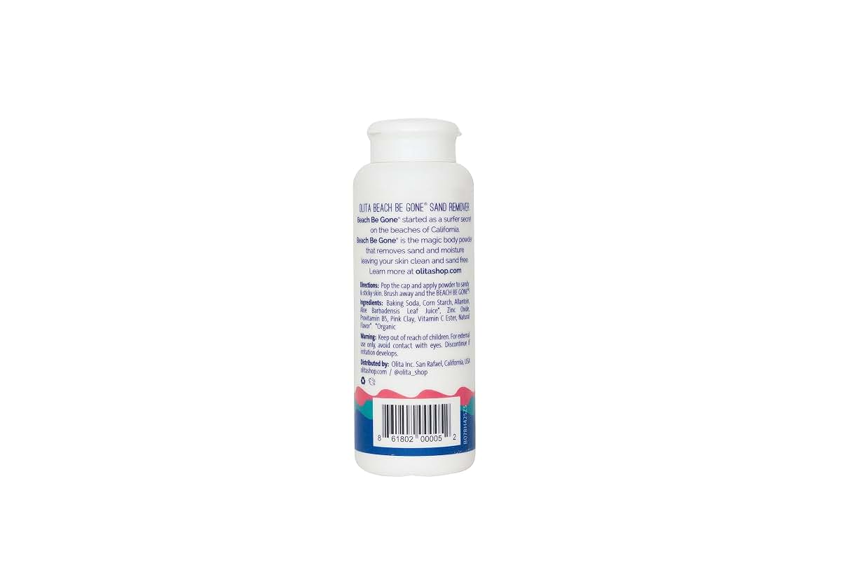 Olita Kids Beach Be Gone Sand Remover Body Powder, Bubble Gum Scent (photo 2)