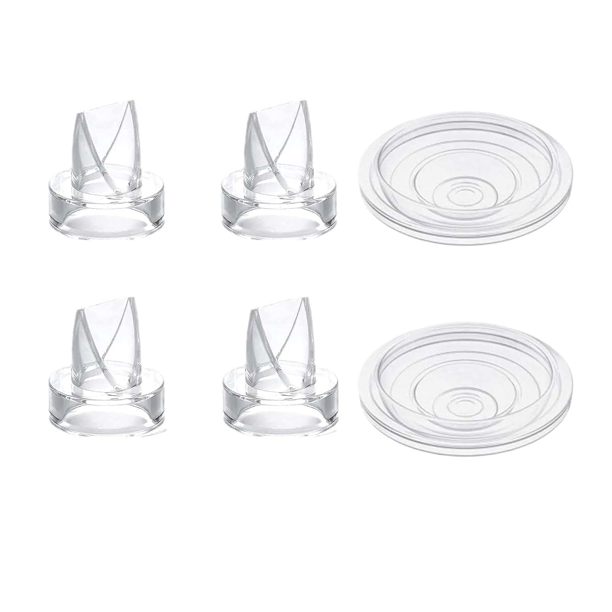 Silicone Duckbill Valves and Diaphragms Set for Wearable Breast Pumps