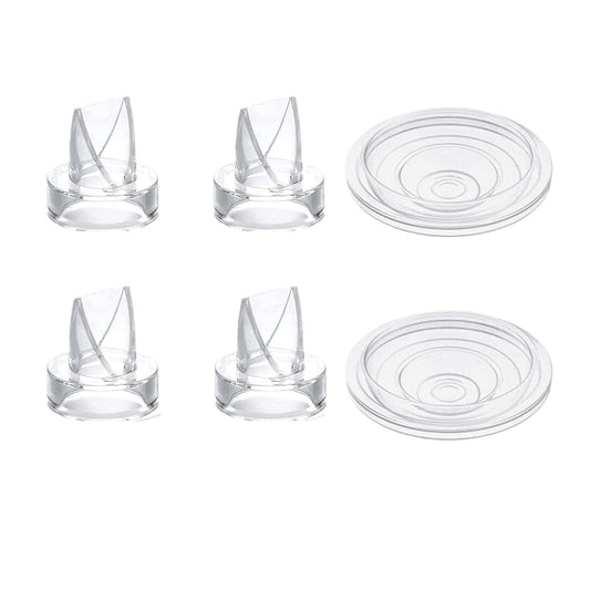 Silicone Duckbill Valves and Diaphragms Set for Wearable Breast Pumps