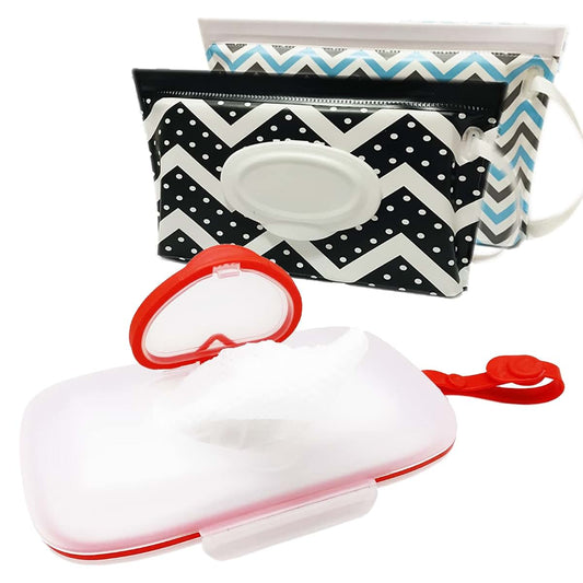 BabyOneStop Voongor Baby Wipes Dispenser And Travel Pouch Set