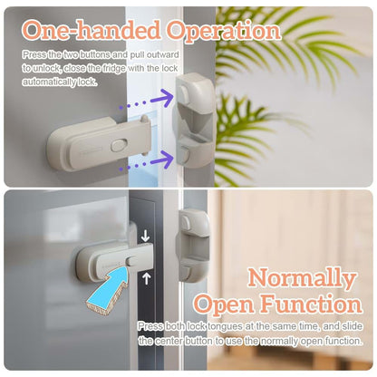 Eudemon Child Proof Refrigerator Door Lock, Auto-Lock