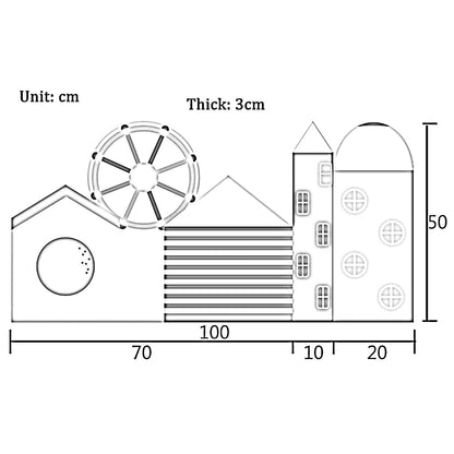 WIGING 3D Anti-Collision Wall Padding for Kids, Peel and Stick Self-Adhesive Waterproof Soft Bag Wall Panel for