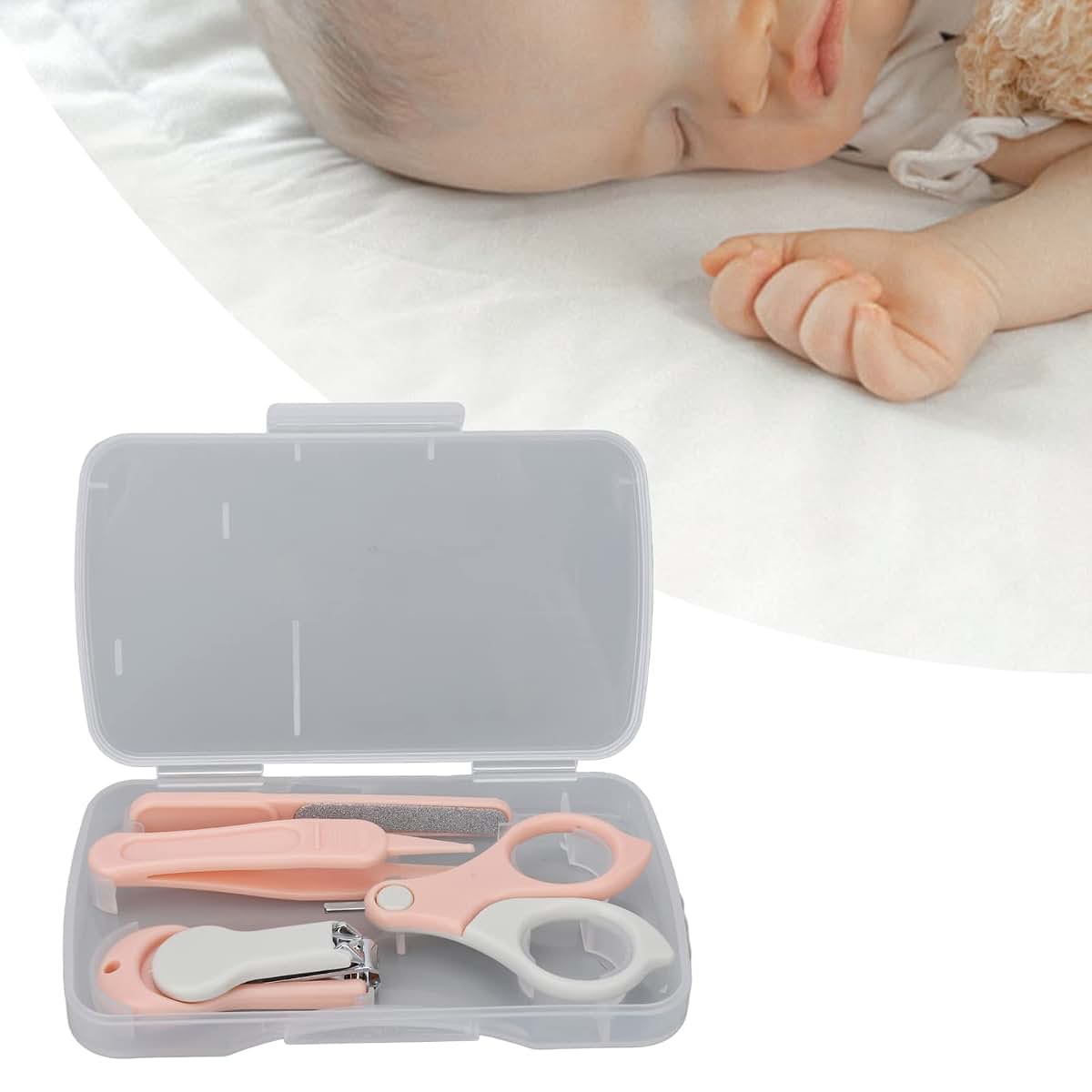 Moumouten Baby Nail Care Kit 4-in-1 Grooming Set In Pink (photo 2)