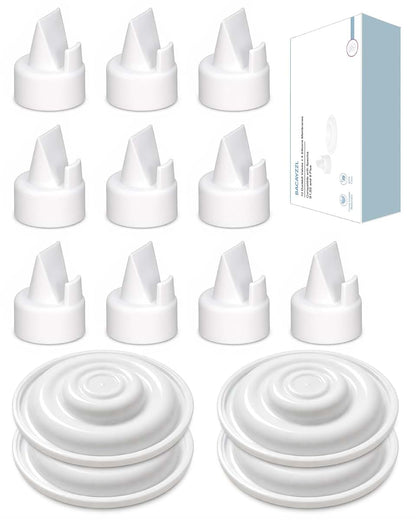 BACAYZZL Pump Parts Compatible with Spectra S1, S2, 9 Plus, 10 Duckbill Valves and 4 Silicone Membranes