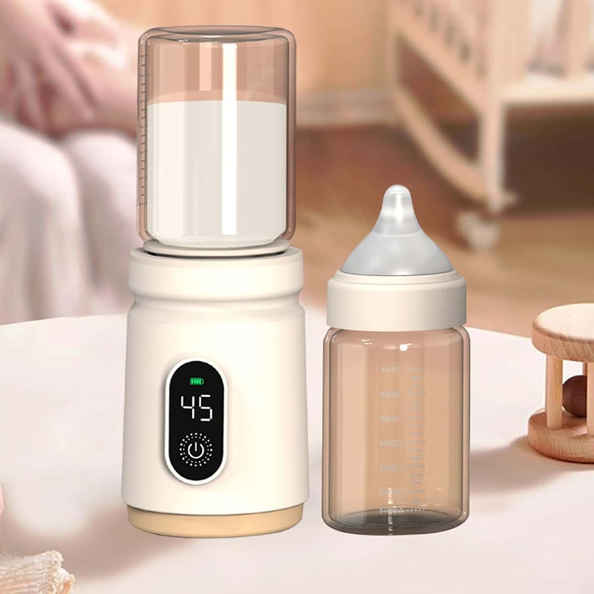 Tttllnn Portable Travel Milk Warmer With LCD Display