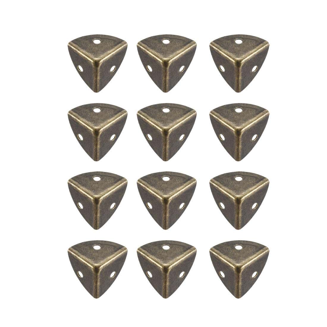 uxcell Metal Box Corner Protectors Edge Guard, 12pcs