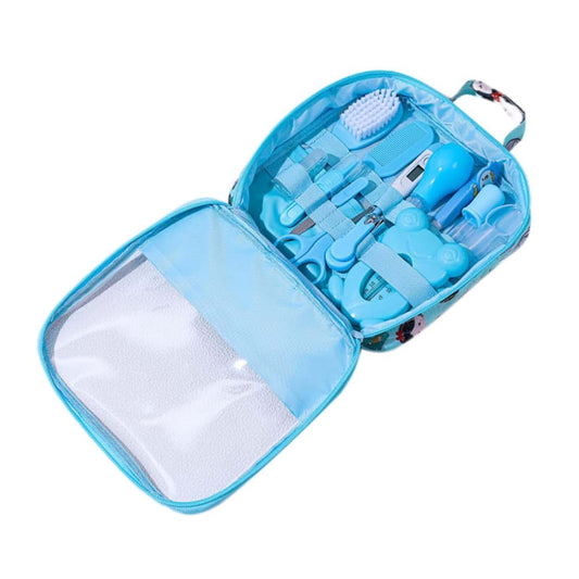 Pineeseatile Baby Grooming Kit, Baby Healthcare and Grooming Kit Nasal Aspirator Nail Clipper Hairbrush Set Newborn