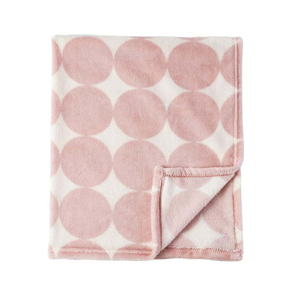 Bunnikins & Clover Lightweight Plush Flannel Baby Blanket, 30x36 Inch