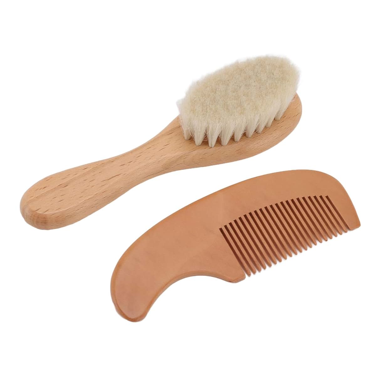 Omabeta Professional Baby Brush and Comb Set with Beard Function