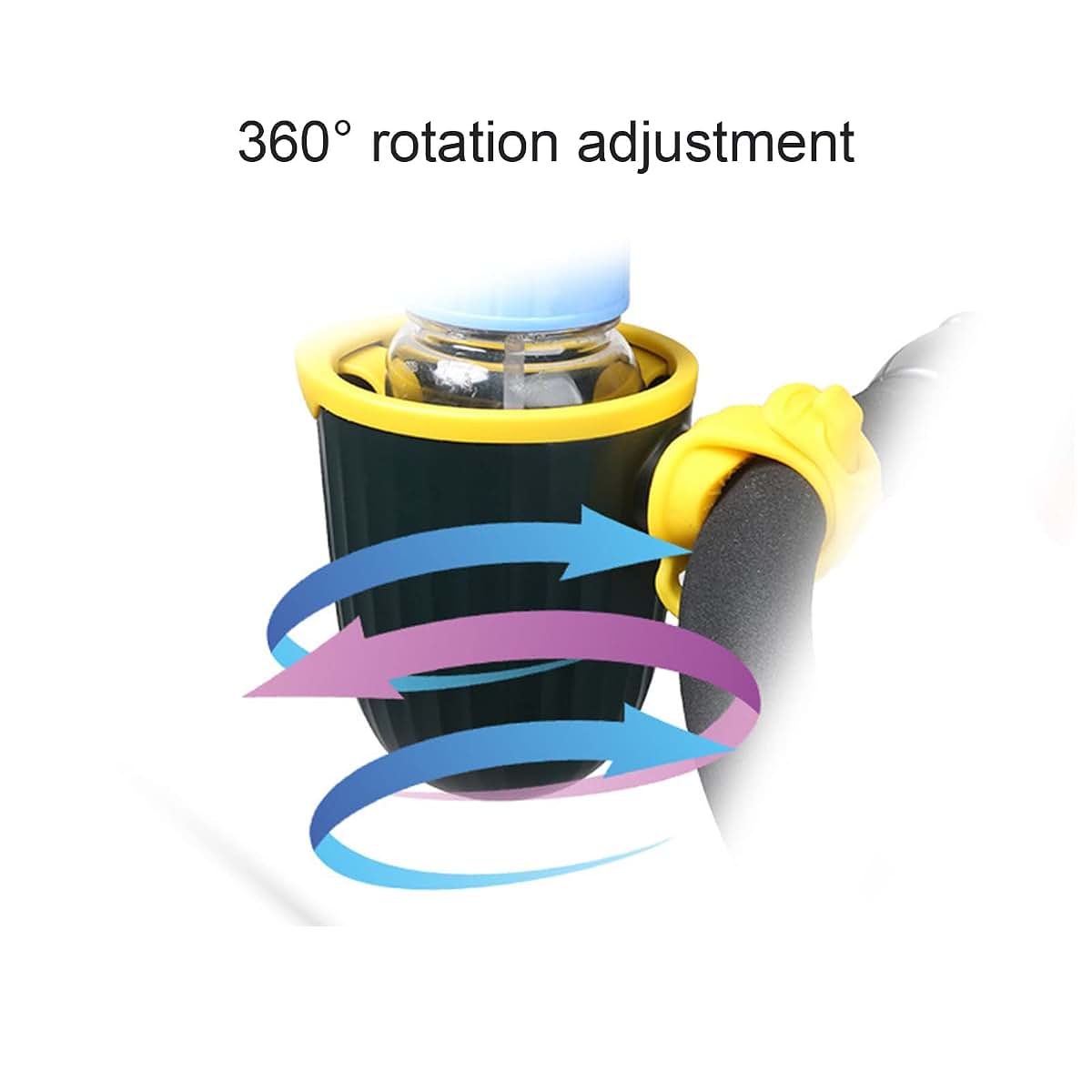 Cup Holder 360 Degree Rotation for Bottles and Cups