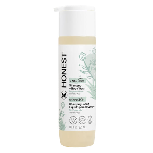 The Honest Company 2-in-1 Baby Shampoo & Body Wash Fragrance-Free