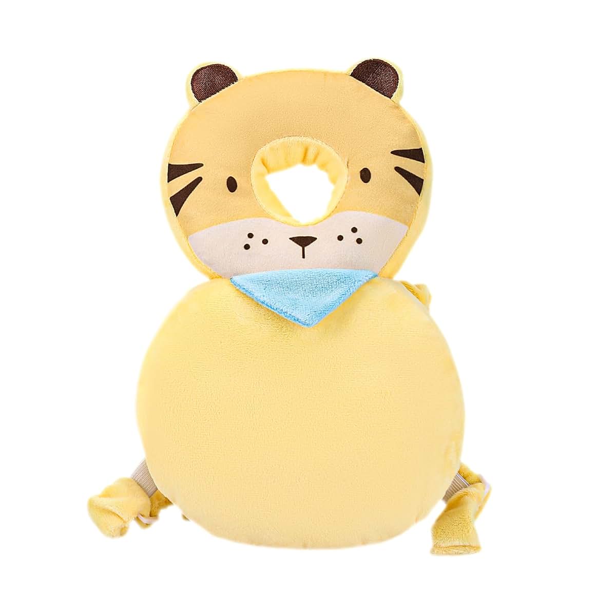BabyOneStop Baby Head Protection Backpack, Soft Crystal Velvet with Cute Tiger Design