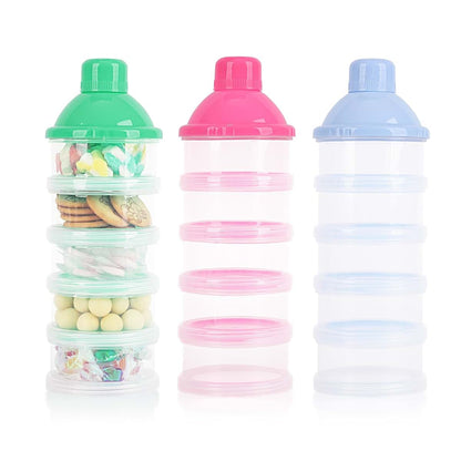 Manwetye 3-Pack 5-Layer Baby Formula Dispenser for Travel