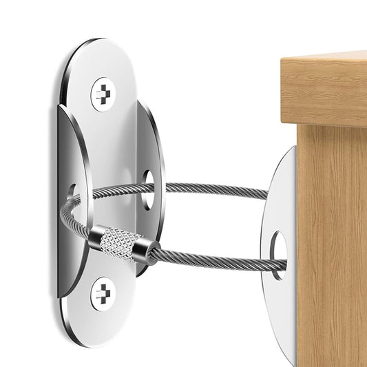 Cunueae Stainless Steel Anti-Tip Furniture Anchors