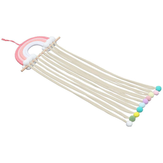 MUCKLILY Rainbow Hair Bow Holder Wall Hanging Organizer for Nursery Decor