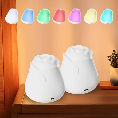 Mslitely Rose Night Light Touch Control Bedside Lamp 7 RGB Colors 2 Pack