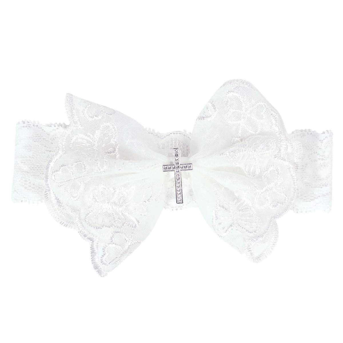 cunueae Lace Bow Hair Bands For Baby Wide Headband Kid Princess Hairwrap Birthday Accessory Girl Photo Props Bow Wide