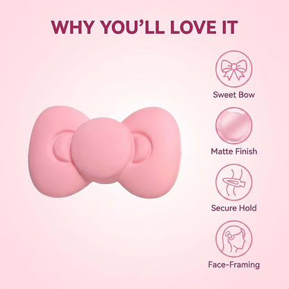 Tustao Pink Bow Hair Clips Set of 2 (photo 3)