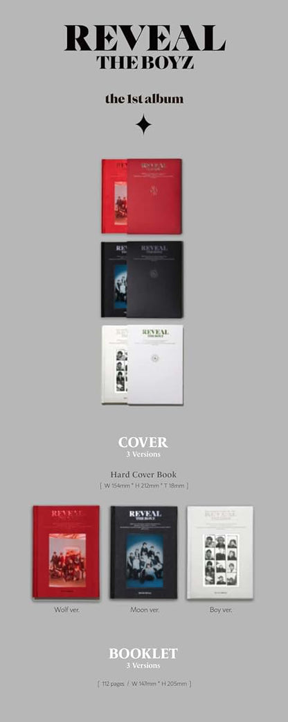 DREAMUS THE BOYZ REVEAL Reissue 1st Album CD+Booklet+Postcard+Film photocard+Selfie photocard+Scratch fortune