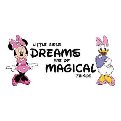 Kelly Wall Decals Daisy Pink Bow Cartoon Design For Bedroom