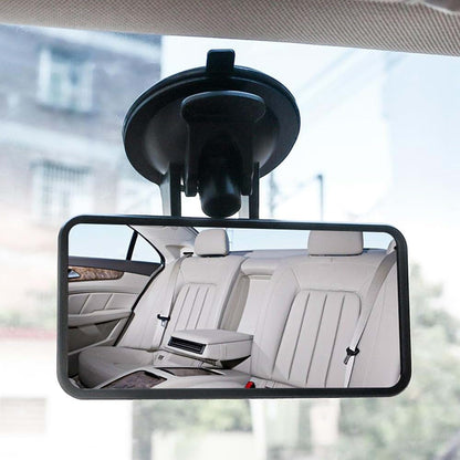 BabyOneStop Baby Car Mirror for Backseat Observation, Adjustable Suction Cup Mount, Black