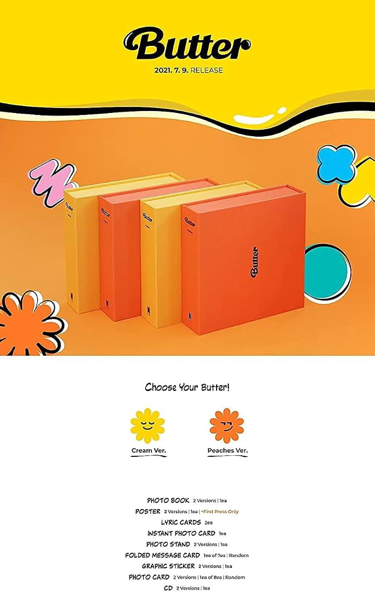 TWhours BTS Butter Peaches Cover CD Album Set
