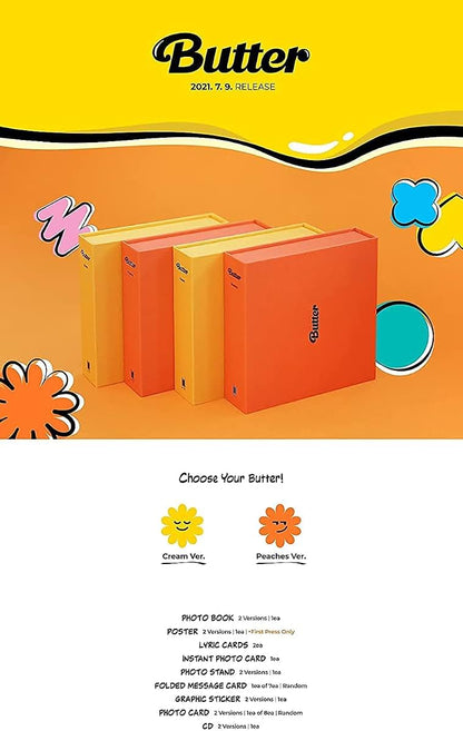 TWhours BTS Butter Peaches Cover CD Album Set